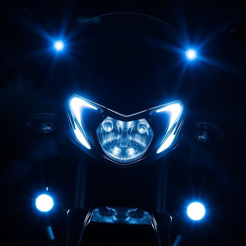 Motorcycle LED headlights